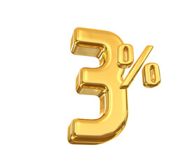 3 Percent Gold offer in 3d