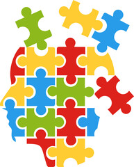 Alzeimer Desease Head Puzzle