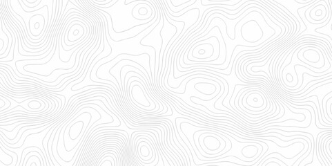 Obraz premium Abstract Vector geography landscape Topo contour map on white background, Topographic contour lines. Seamless pattern with lines Topographic map. Geographic mountain relief diagram line wave carve.