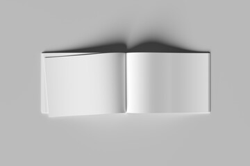 3D illustration A5 Landscape Magazine