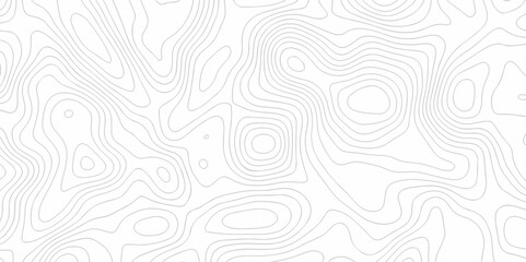 Abstract Vector geography landscape Topo contour map on white background, Topographic contour lines. Seamless pattern with lines Topographic map. Geographic mountain relief diagram line wave carve.