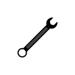 Wrench icon. Spanner icon. Service tool vector eps10. Wrench icon in trendy flat style isolated on grey background. Spanner symbol for your web site design, logo, app, UI. Vector illustration