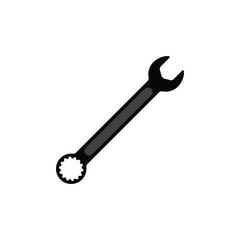 Wrench icon. Spanner icon. Service tool vector eps10. Wrench icon in trendy flat style isolated on grey background. Spanner symbol for your web site design, logo, app, UI. Vector illustration