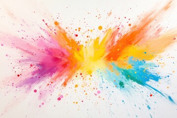 Vibrant Abstract Splash of Color with Dynamic Brush Strokes Creating a Bold and Energetic Artistic Expression for Creative Projects