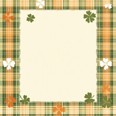 Frame St. Patrick's Day background with copy space