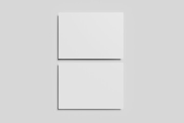 Blank A6 Postcard for mockup - rendering 3D