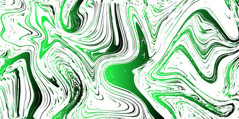 Abstract background with metallic chrome Green liquid marvel art design. Modern wavey design with military camouflage. Marbleized Stripes With Splash of paint &  Colorful liquid