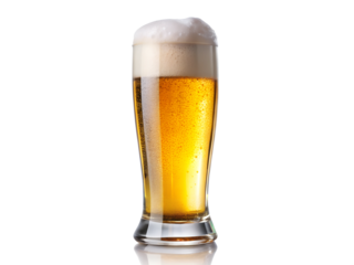 glass of beer isolated