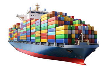 container ship in the port