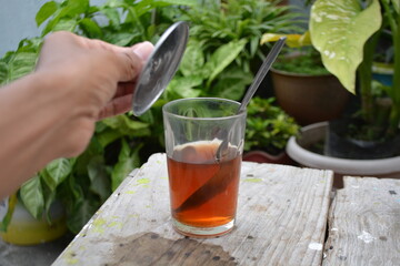A glass of tea