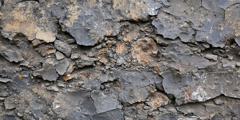 Obraz premium Texture of the contaminated rubble showcases the intricate details and patterns that arise from degradation, emphasizing the unique texture of contaminated rubble found in various environments.