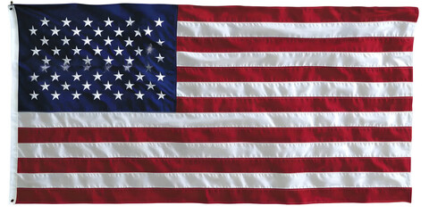 Fototapeta premium American Flag Image with Transparent Background