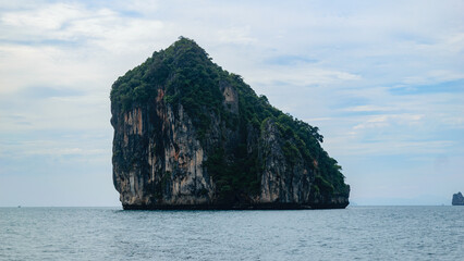 Thailand Phuket Krabi Bangkok Romantic Adventure Tour Panoramic Trees, Ocean And Mountains View During Sunset