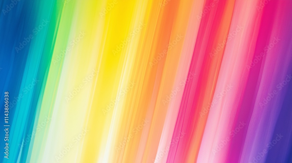 Poster vibrant rainbow gradient transitioning smoothly across color spectrum