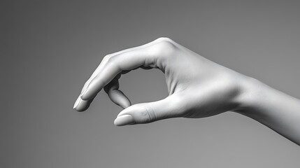 Close-up art concept hand gesture demonstration photography