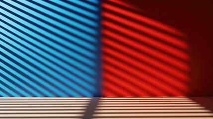 Fototapeta premium Artistic light play colorful shadows and lines studio setting abstract photography minimalist aesthetic