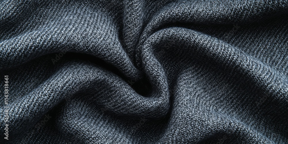 Aufkleber detailed dark grey fabric background showcasing intricate textures and patterns, perfect for design projects that require a versatile and visually appealing dark grey fabric background.