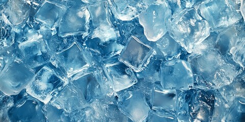 Ice cubes background featuring a unique ice texture, perfect for showcasing the captivating details of ice cubes and the intricacies of ice texture in various design projects.