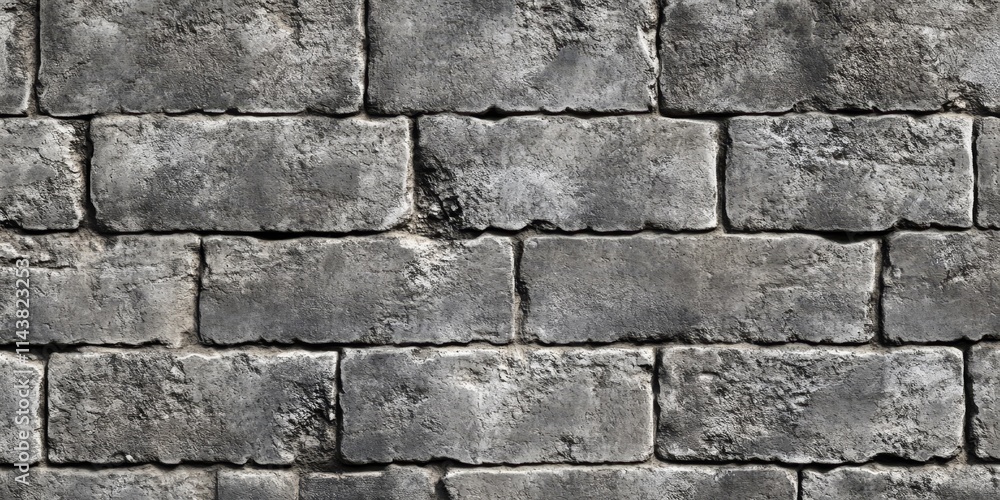 Poster ancient wall texture featuring weathered concrete bricks creates a captivating backdrop. this ancien
