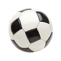 Classic Black and White Soccer Ball on a Clean White Background for Sports-Themed Designs and Promotions and transparent background