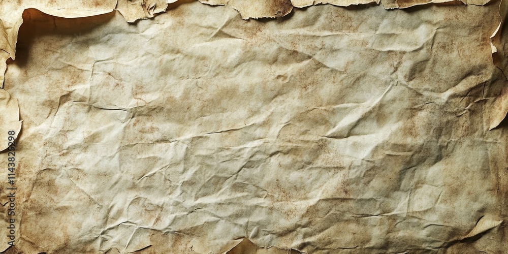Poster weathered paper texture on an ancient parchment background, perfect for adding text or designs, crea