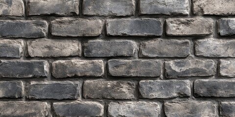 Fototapeta premium Grey brick wall texture features a rich surface that showcases the unique characteristics of grey bricks. This texture of grey brick wall offers visual intrigue and depth for various design needs.