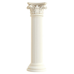 Obraz premium Isolated Column on White Background for Architectural and Design Projects and transparent background