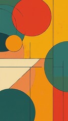 Modern Minimalist Geometric Composition