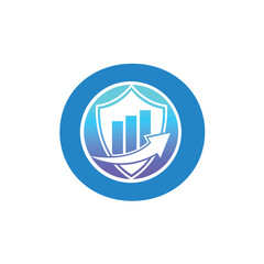 Letter O vector logo template, Colorful Letter O logo, Financial Company Logo, Financial Institute Advisors Logo Design Template Vector Icon