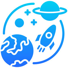 Space Tourism Icon