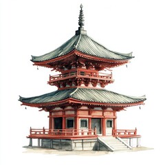 Obraz premium Traditional Japanese Pagoda