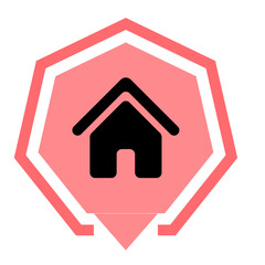 Home Icon with Outline