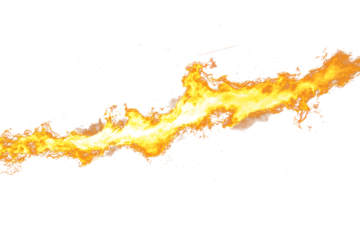 yellow fire power line against black background