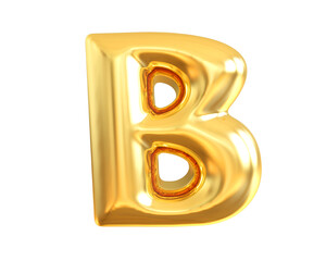 Gold Balloon Letter B