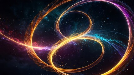 Radiant astral gate concept featuring layers of glowing symbols and vibrant celestial light patterns