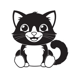 cat silhouette vector
