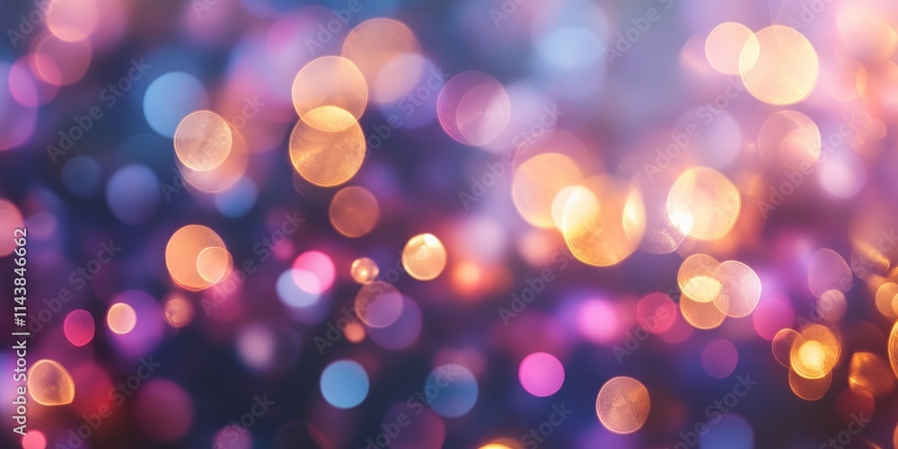 Poster abstract light bokeh background featuring a mesmerizing display of defocused light dots. this abstra