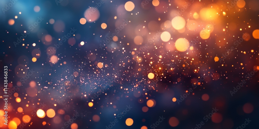 Poster vibrant bokeh lights create a stunning background, enhanced by flying fire sparks that add to the me