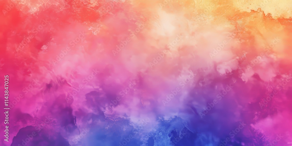 Aufkleber Vibrant abstract colorful watercolor background ideal for graphic design projects, offering a unique and expressive foundation for stunning graphic design creativity and inspiration.