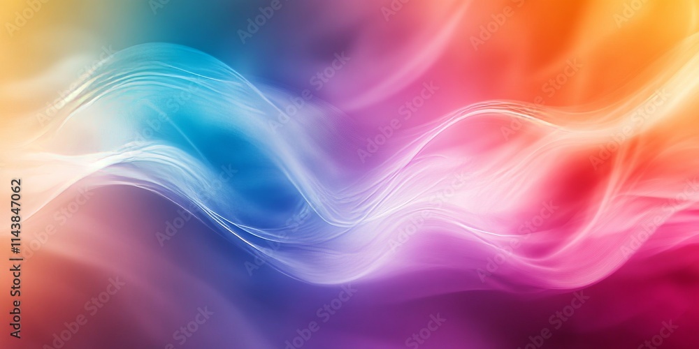 Poster colorful abstract blur background showcasing a smooth blend of hues, perfect for creating visual dep