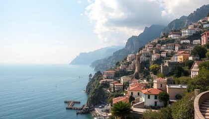 Obraz premium view of kotor bay country