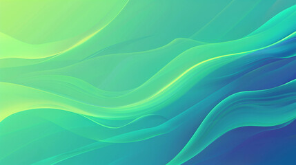 Fototapeta premium Explore a vibrant and dynamic modern banner background with a bright blue and green gradient wave pattern, offering a clean and artistic design for digital or creative projects in various contexts.