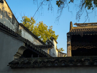 Tranquil View of Traditional Architecture Surrounded by Nature