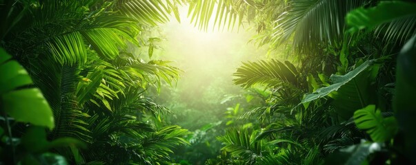 Exploring lush green jungle pathway tropical rainforest nature photography vibrant environment natural serenity