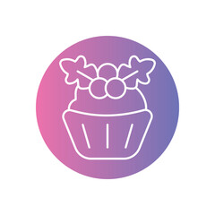 Cupcake with Holly