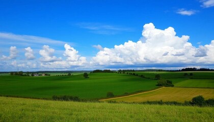 Fototapeta premium field with blue sky