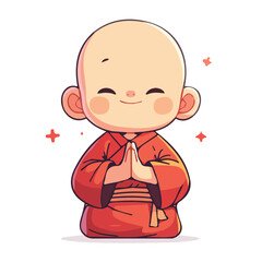 Vector Buddhist character illustration