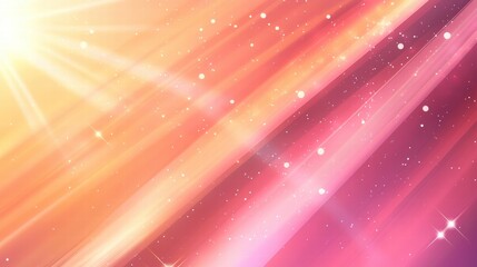 Soft Abstract Pink and Orange Gradient Background with Shimmering Light Effects