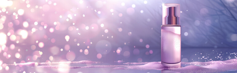 purple cosmetic for beauty brand perfume 