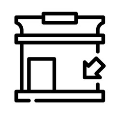 Icon Traffic With Style Outline